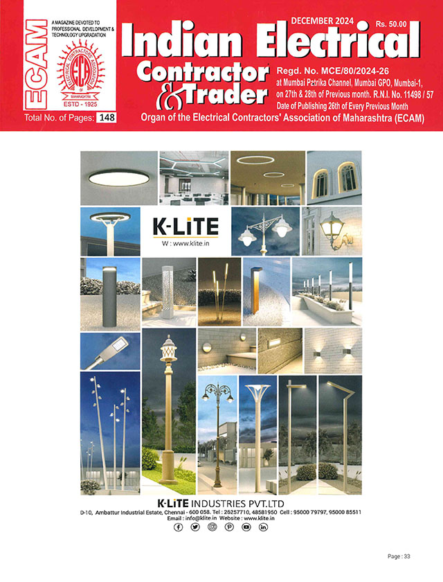 Indian Electrical Contractor & Trader - December - 2024