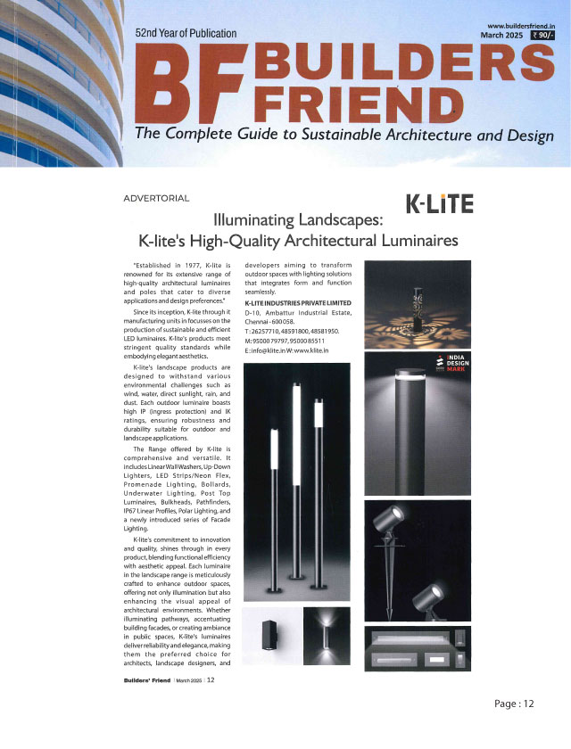 Builders Friend - March - 2025