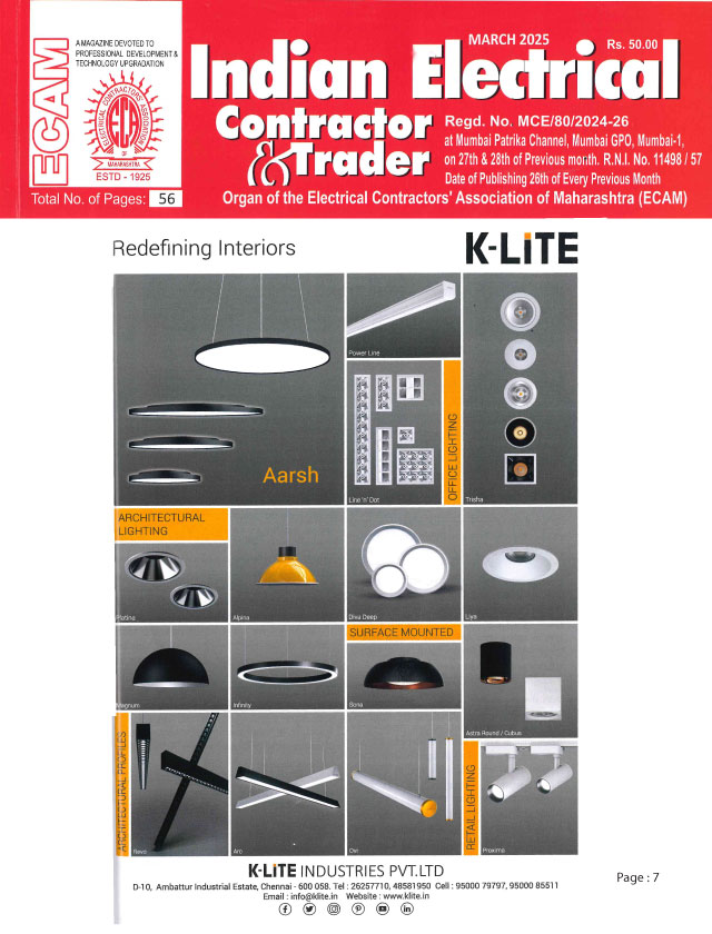 Indian Electrical Contractor & Trader - March - 2025