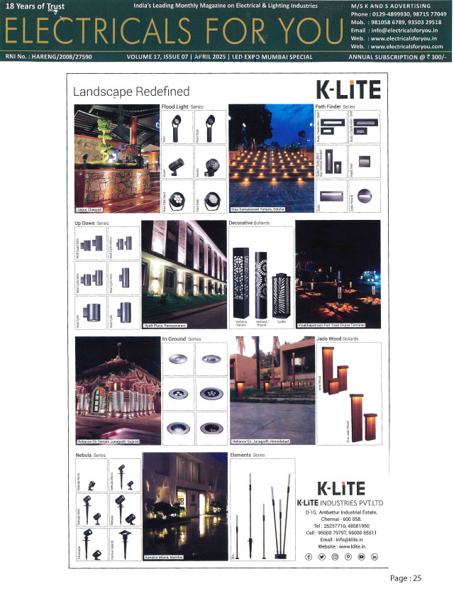 Electricals For You - April - 2025