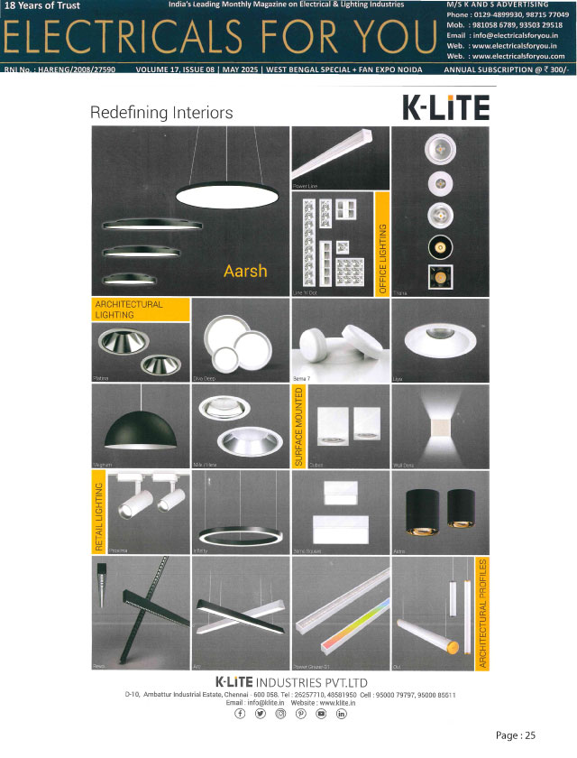 Electricals For You - May - 2025