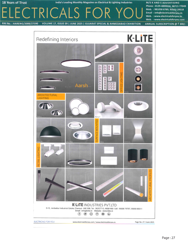 Electricals For You - June - 2025	