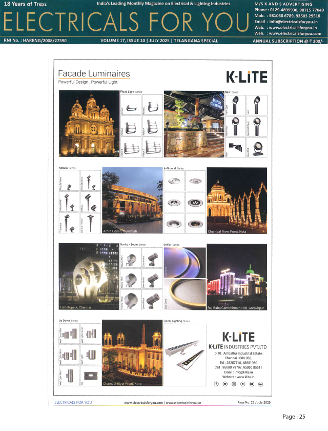 Electricals For You - July - 2025